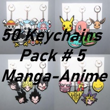 50 porte clés manga anime 5 bijoux clé bague ornement décoration art crâne dbz dragon Knowama attaque Titan Pokémon Pikachu 3d print model - Mito3D