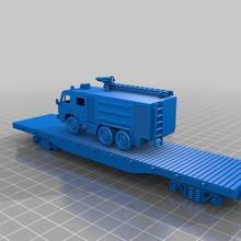 50 t flat car platform 1 87 - ho h0 scale game mechanical toys 3d print model - Mito3D