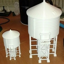 50k gallon standard water tank - multiple scales 3d print model - Mito3D