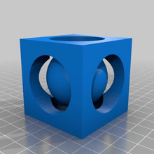 50mm cube ball math 3d print model - Mito3D
