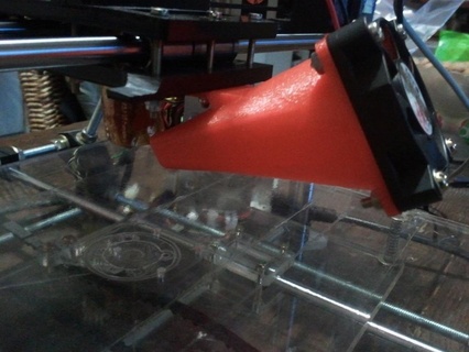 50mm Ventilator montieren Mendel Prusa 3d Drucker Teile 3d print model - Mito3D