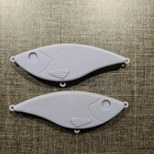 50mm mini krank yem usta Balık tutma cezbetmek 3d print model - Mito3D
