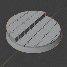 50mm palace tile base step 3d print model - Mito3D