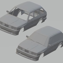 525 touring e30 imprimible cuerpo del coche juego de gira ranura scalextric shell rc radio el monitoreo tamiya miniz 1-10 1-32 1-18 1-24 3d print model - Mito3D
