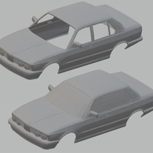 528e e28 printable body car game slot scalextric shell rc radio monitoring tamiya miniz 1-10 1-32 1-18 1-24 3d print model - Mito3D