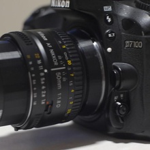 52mm thread nikon f mount adapter macro photography modded snap tool marco retro 3d print model - Mito3D