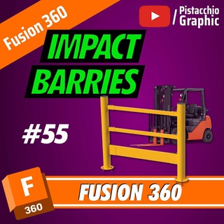 55 impact barriers assembly fusion 360 pistacchio graphic fuson maker tutorial youtube pedestrian protect cad technical 3d print model - Mito3D