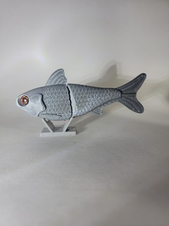 5 1 2 inç yüzme yemi büyük misk cezbetmek Balık tutma balık bas walleye çizgili eklemli yüzmek yem yapımı 3d print model - Mito3D
