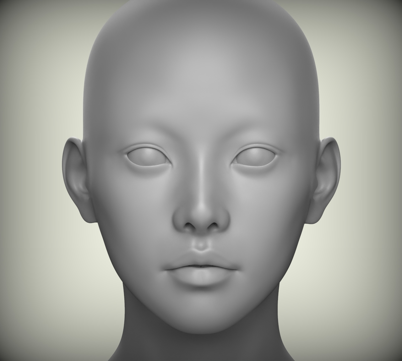 5 3d tête visage yeux femelle personnage femmes art portrait poupée low poly modèle fils studio homme garçon Humain bébé mignonne famille meubles enfants enfant dessin animé femme 3D print model - Mito3D