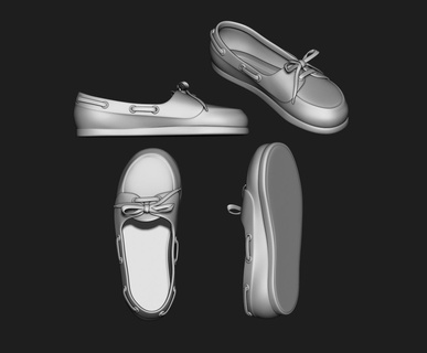 5 3d modelo giro flops mocassins chinelos cadarços sapatos moda personagem roupas sapato vestem roupa acessórios arte arco 3d print model - Mito3D