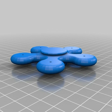 5 ball 3 8 spinner customized mechanical_toys 3d print model - Mito3D