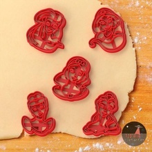 5 cookie cutter disney princess - mickey minnie goofy donald daisy cold porcelain cake fondant among us sharp pastry shop cookies stl marker cutters cooklie playdoh play-doh santa claus christmas 3d print model - Mito3D