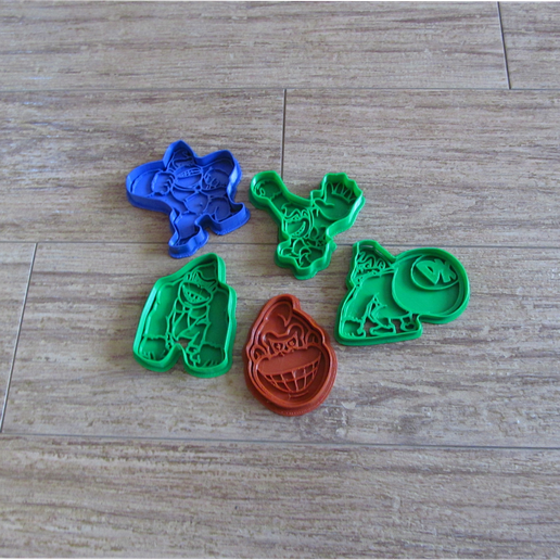 5 cookie cutters donkey kong 3D print model - Mito3D