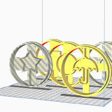 5 cortar calamar juego Galleta equipo tendencia cortador impresión rápido 3d print model - Mito3D