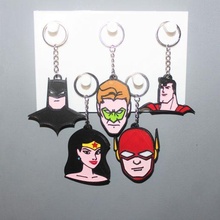 5 dc bandes dessinées porte clés bijoux clé bague ornement décoration art film batman Superman éclat vert lanterne femme héros 3d print model - Mito3D