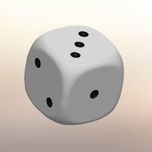 5 Würfel klein Größen gegeben klassisch Spiel Tafel Glücksspiel 3d print model - Mito3D