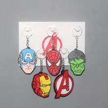 5 disney marvel mcu avengers keychain pixar key movie character iron man captain america hulk logo spiderman 3d print model - Mito3D