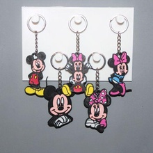5 Disney mickey Minnie Schlüsselbund Schmuck Schlüssel Ring Ornament Dekoration Kunst Gesicht Walzer Kinder Zeichen 3d print model - Mito3D