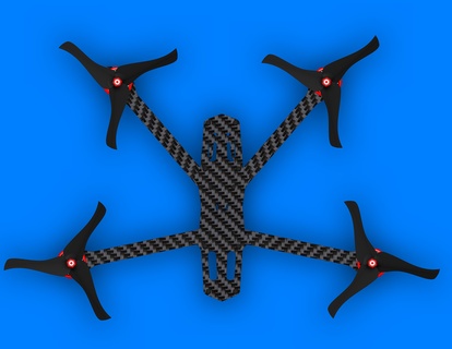 5 drone carbon product cut rc plane aircraft fpv iha 3d print model - Mito3D