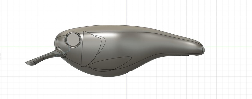 5 polegada almiscarado atrair pique graves peixe pescaria suprimentos 3d print model - Mito3D