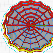 5 inch spider web cutter cookie polymer clay 3d print model - Mito3D