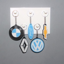 5 keychain car brand jewelry key bmw volkswagen ford renault chevrolet 3d print model - Mito3D