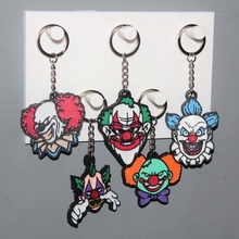 5 keychain clown jewelry key ring ornament decoration art scary horror joker halloween 3d print model - Mito3D
