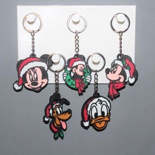 5 Schlüsselbund Disney Weihnachten 2 Schmuck Schlüssel Ring Ornament Dekoration Kunst Zeichen mickey Minnie Donald Pluto Gesicht 3d print model - Mito3D