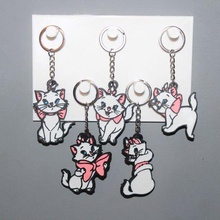 5 keychain disney marie aristocats jewelry key ring ornament decoration art characters aristochat cat cats 3d print model - Mito3D