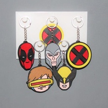 5 keychain disney men pixar key movie character x deadpool cyclops magneto wolverine logo 3d print model - Mito3D