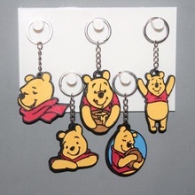 5 portachiavi disney Winnie gioielleria chiave squillare ornamento decorazione arte personaggi miele orso ragazzo ragazzi pooh 3d print model - Mito3D