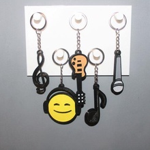 5 keychain music jewelry key ring ornament decoration art guitar micro mic emoji 3d print model - Mito3D