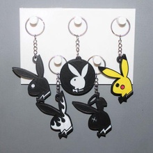 5 keychain playboy jewelry key ring ornament decoration art bunny babe sexy pikachu pika 3d print model - Mito3D