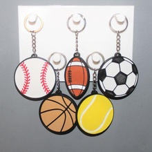5 porte clés clé bague sport basketball Balle ornement tennis football base ball 3d print model - Mito3D