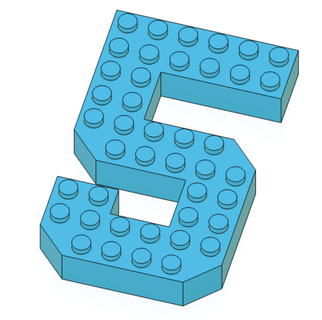 5 Lego uyumlu numara kek toppers mumlar çikolatalar epoksi reçine blok bloklar tuğla mini figürler figür doğum günü Parti çocuk Oyna yaş sayılar bloklu Arapça rakamlar 3d print model - Mito3D