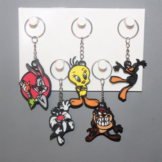 5 looney tunes keychains 3 3D print model - Mito3D
