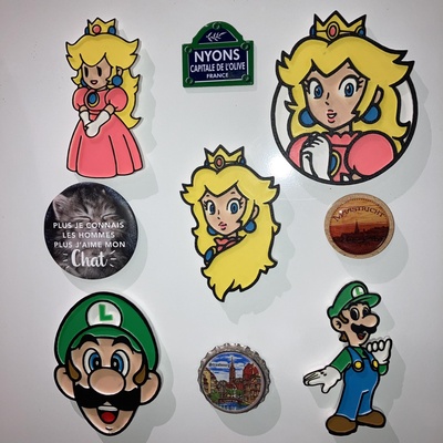 5 mıknatıslar mario 2 ev mıknatıs luigi karakurbağası yoshi benzin pompası saha wario karakterler karakter yerel mutfak buzdolabı paketlemek şirin kawai 3d print model - Mito3D