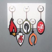 5 nfl keychain jewelry key ring sport football america kansas chicago san francisco arisona packers team 3d print model - Mito3D