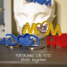 5 photo porte clés 3d print model - Mito3D