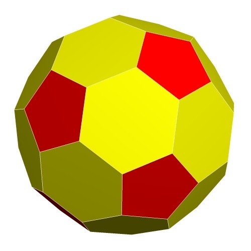 5 platonic 13 archimedean polyhedra structural geometry math model stem education geometric topology 3D print model - Mito3D