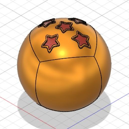 5 estrella continuar pelota súper goku gohan goten vegeta bañador cifra bulma manga 3D print model - Mito3D