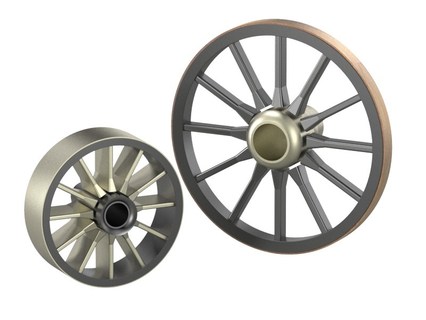 5 Räder Sammlung Konfigurator verschiedene Wolke Felgen Spinner Rad Verschiedenes kategorisiert 3d print model - Mito3D