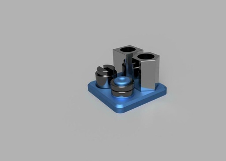 5c fixture rack tool holders boxes 3d print model - Mito3D