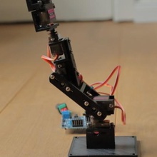 5dof robotarm mg90s servolar aracı eğitim robot kol 3d print model - Mito3D