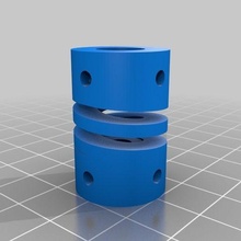 5mm 10mm flexible helical coupling customized diy 3d print model - Mito3D