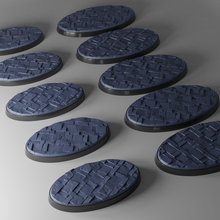 5x 60x35mm + 75x42mm bases aleatória azulejos 3d print model - Mito3D