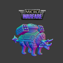 6-8mm triceratops tabletop 6mm 8mm dinosaur dinosaurs wargame wargaming 3d print model - Mito3D