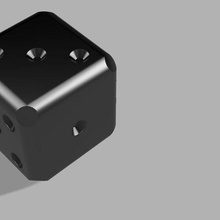 6 sided dado gioco giocattolo cubo 3d print model - Mito3D