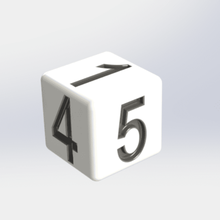 6 sided soltero dedal juego salón 3d print model - Mito3D