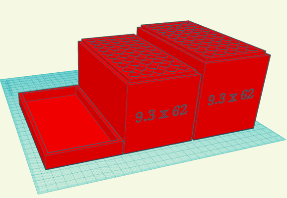 6 3 x 62 93x62 munição armazenamento arma fogo acessórios caso bainha tiroteio cartucho caixa 3d print model - Mito3D